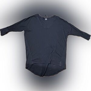 Bobi Black V-Neck Top